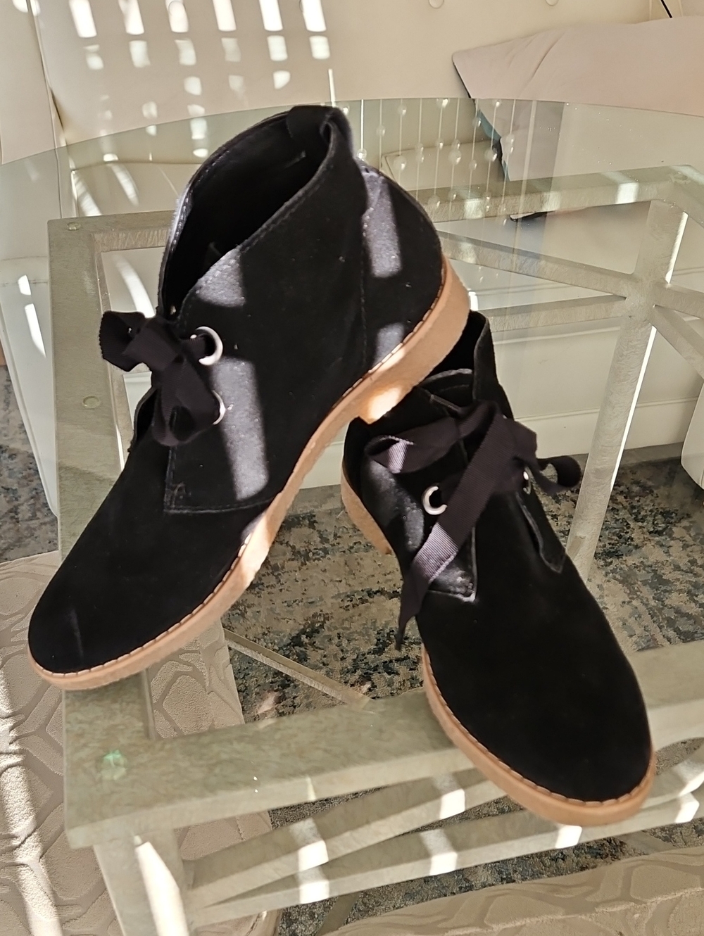 Isaac Mizrahi Lace-Up Espadrille Sneakers Black Like